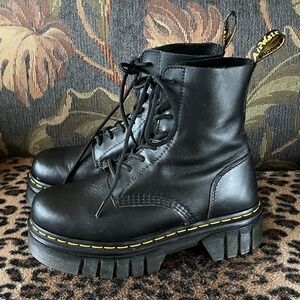 Dr. Martens AUDRICK Nappa Leather Platform Ankle Boots L8/L8.5